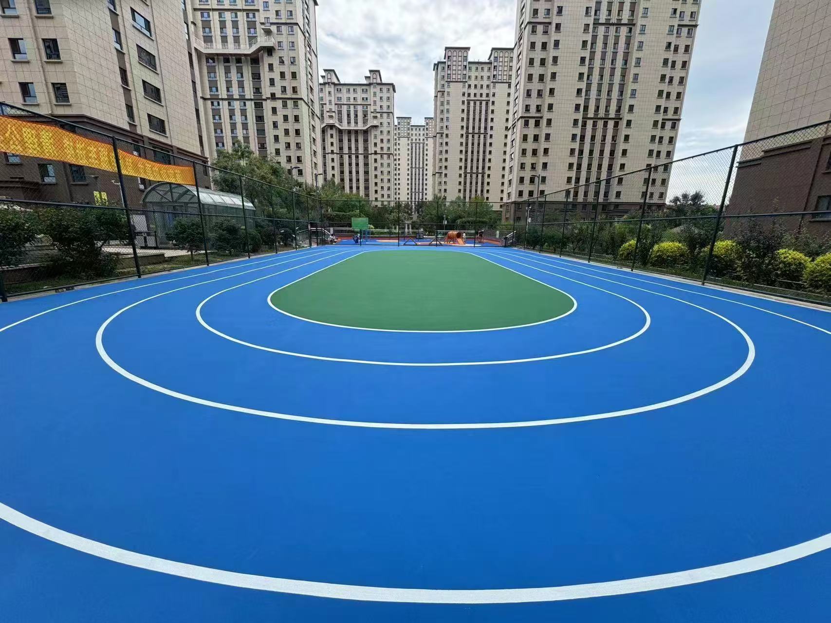 商丘市学校塑胶跑道自结纹塑胶跑道 - 方案